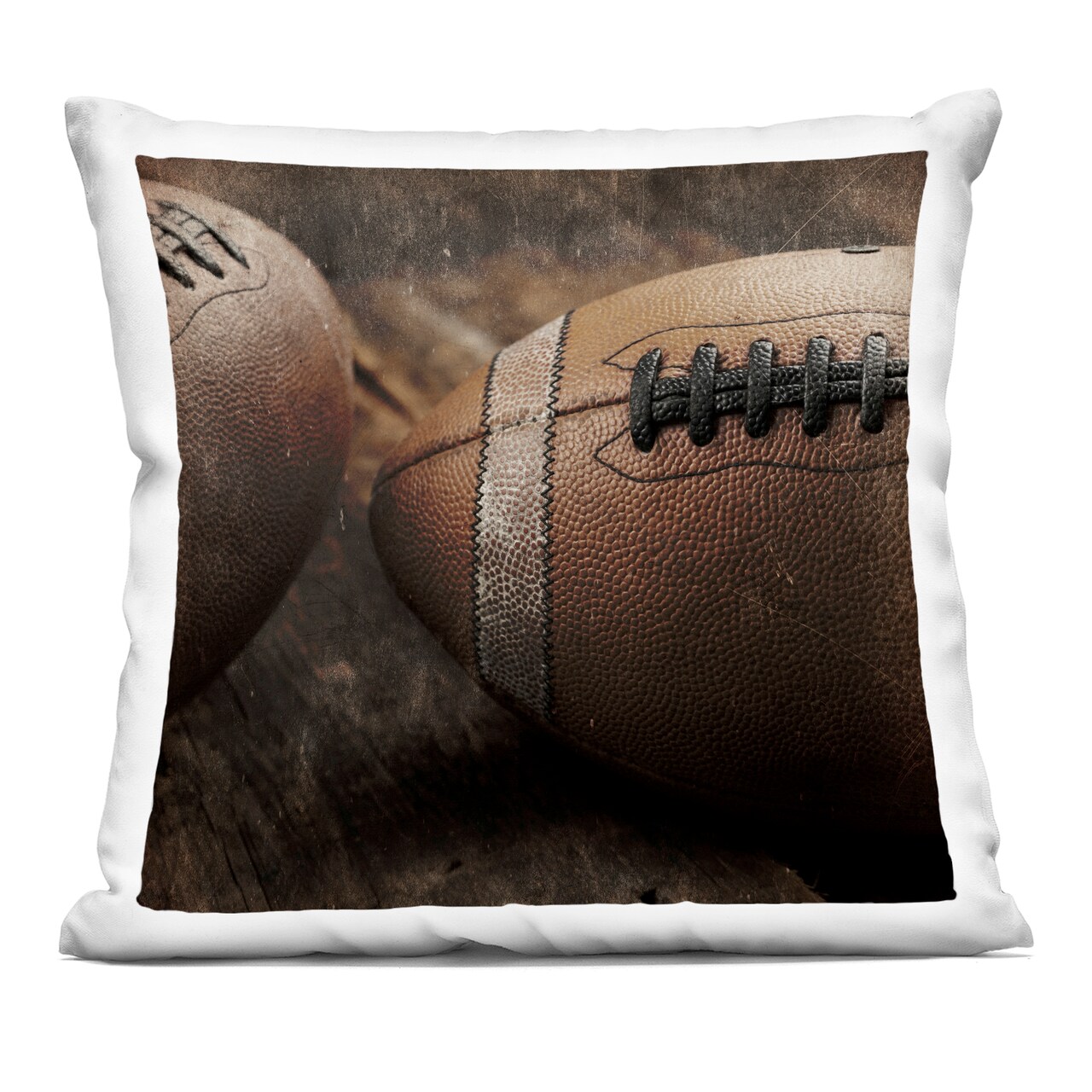 Stupell Industries Be The Ball Football Decorative Printed Throw Pillow design by Kim Allen, 18 x 7 x 18